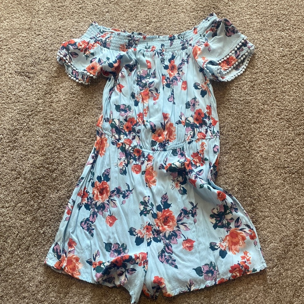 Target floral off the shoulder romper